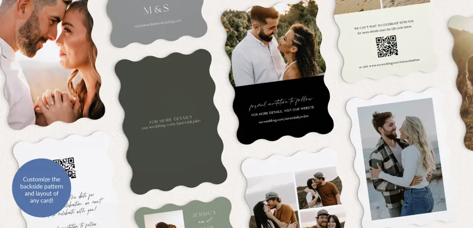 Back of Save the Date Card