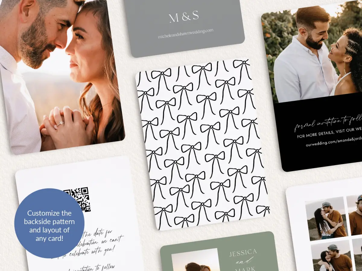 Back of Save the Date Card