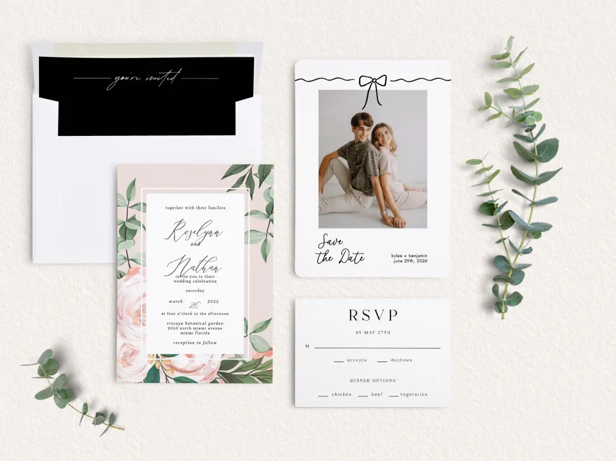 Front of Save the Date Card