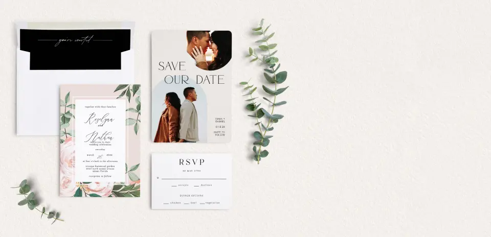 Front of Save the Date Card