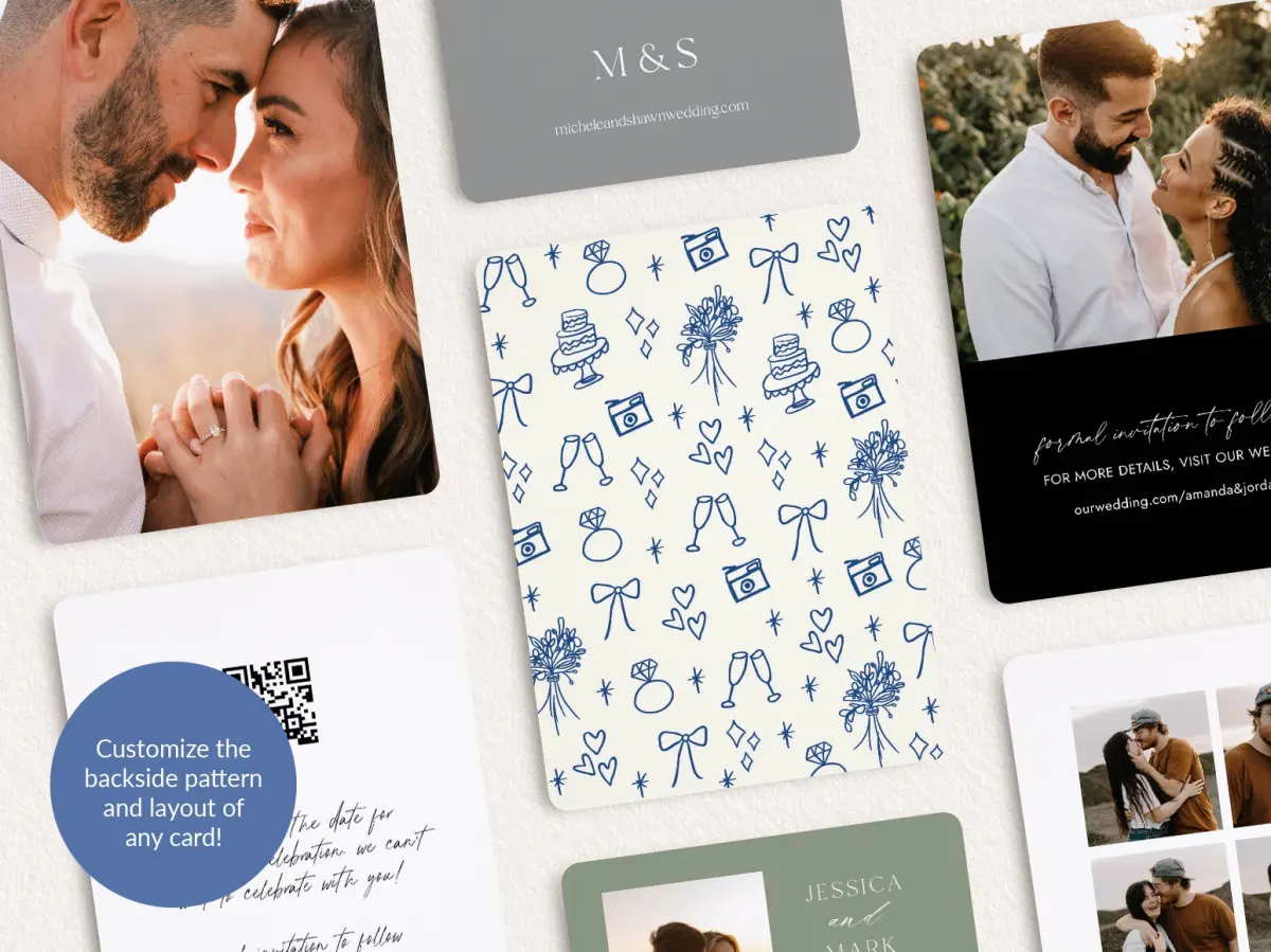 Back of Save the Date Card
