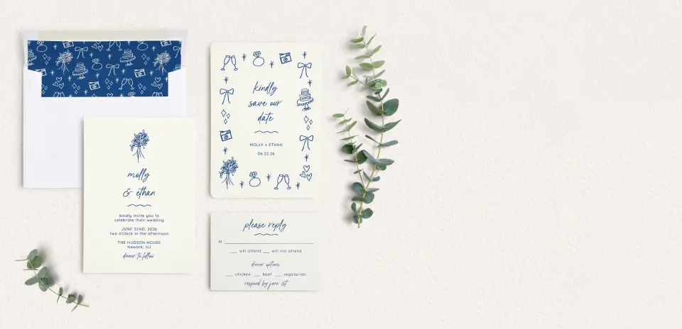 Front of Save the Date Card