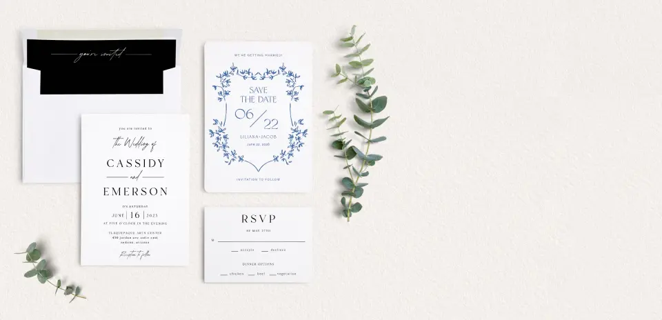Front of Save the Date Card