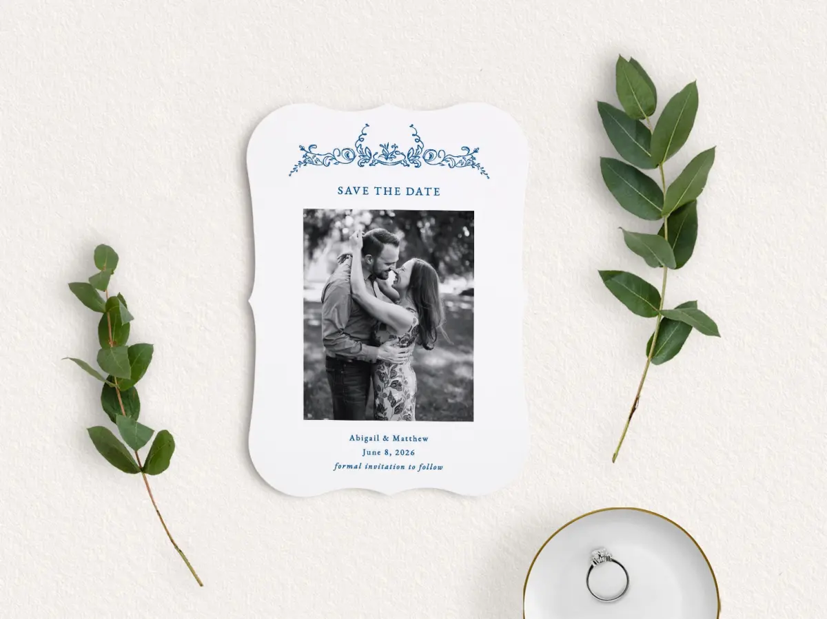 Save the Date Card with Optional Guest Addressing Service