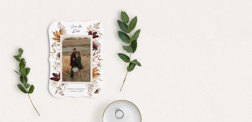 Save the Date Card with Optional Guest Addressing Service