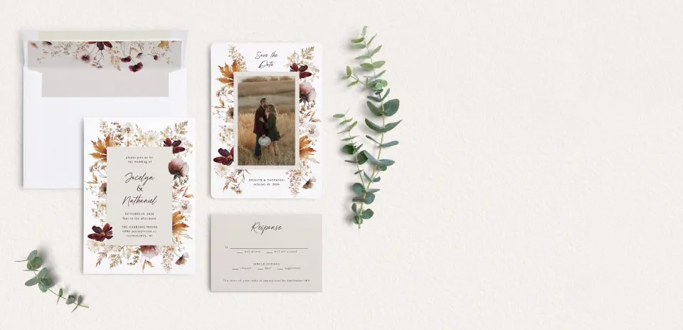 Front of Save the Date Card