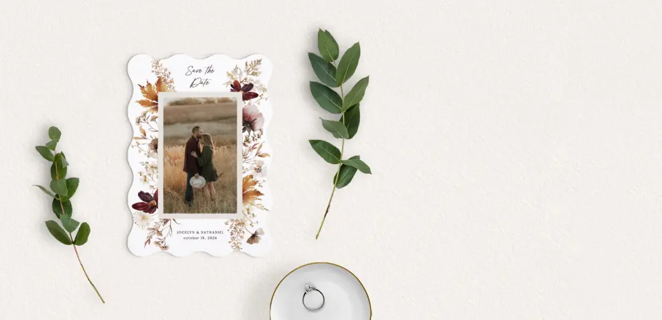 Save the Date Card with Optional Guest Addressing Service