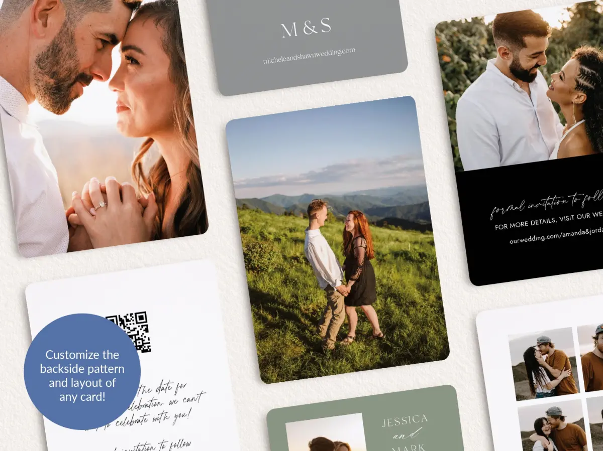 Back of Save the Date Card
