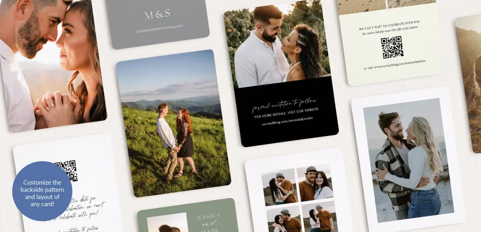 Back of Save the Date Card