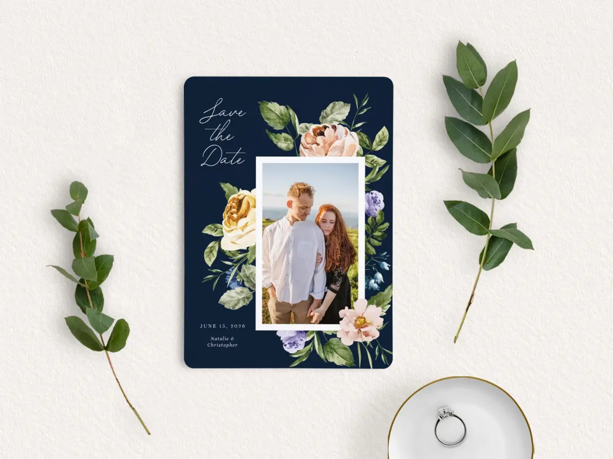 Save the Date Card with Optional Guest Addressing Service