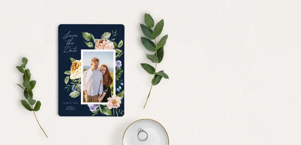 Save the Date Card with Optional Guest Addressing Service
