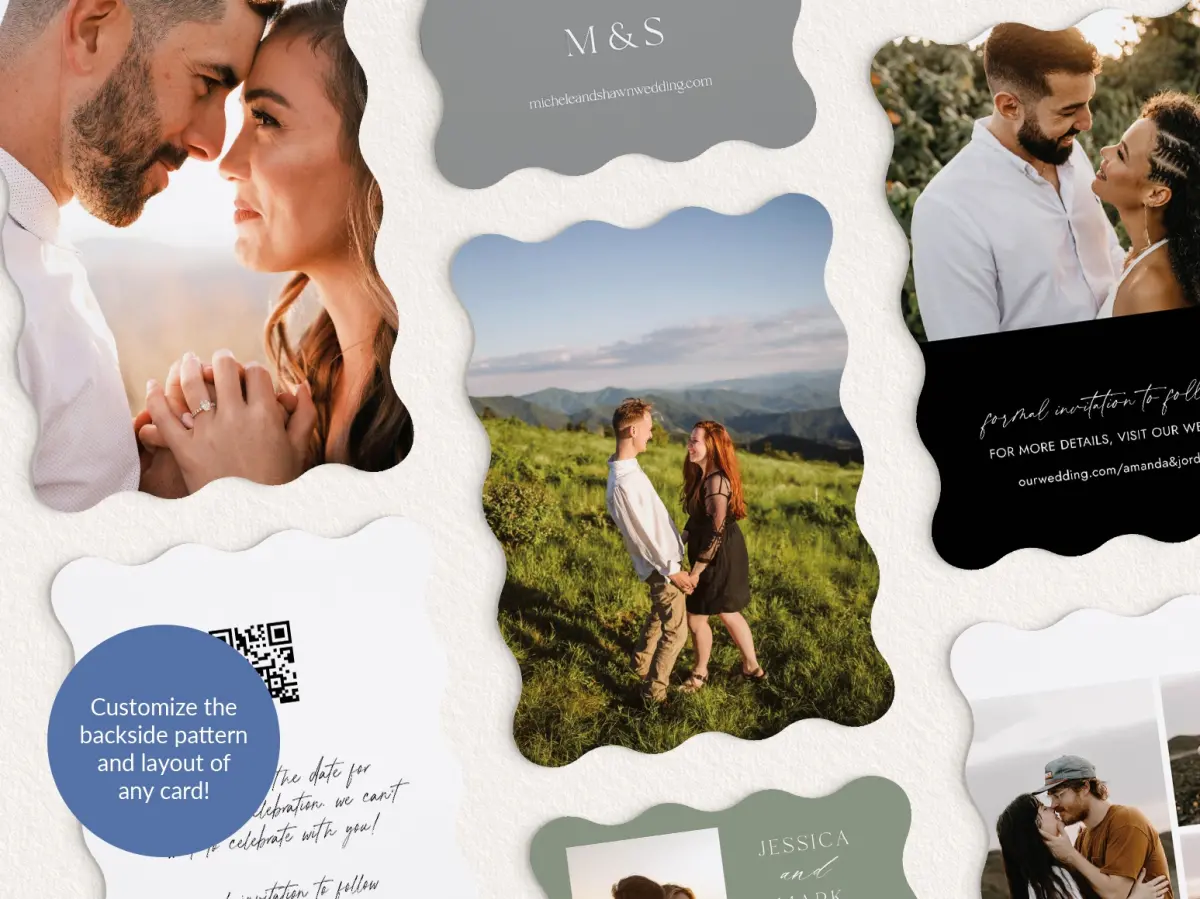 Back of Save the Date Card
