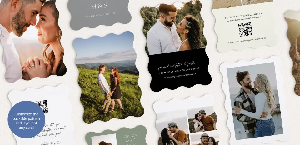 Back of Save the Date Card
