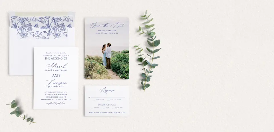Front of Save the Date Card