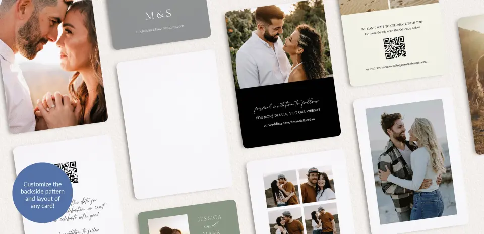 Back of Save the Date Card