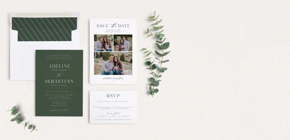 Front of Save the Date Card
