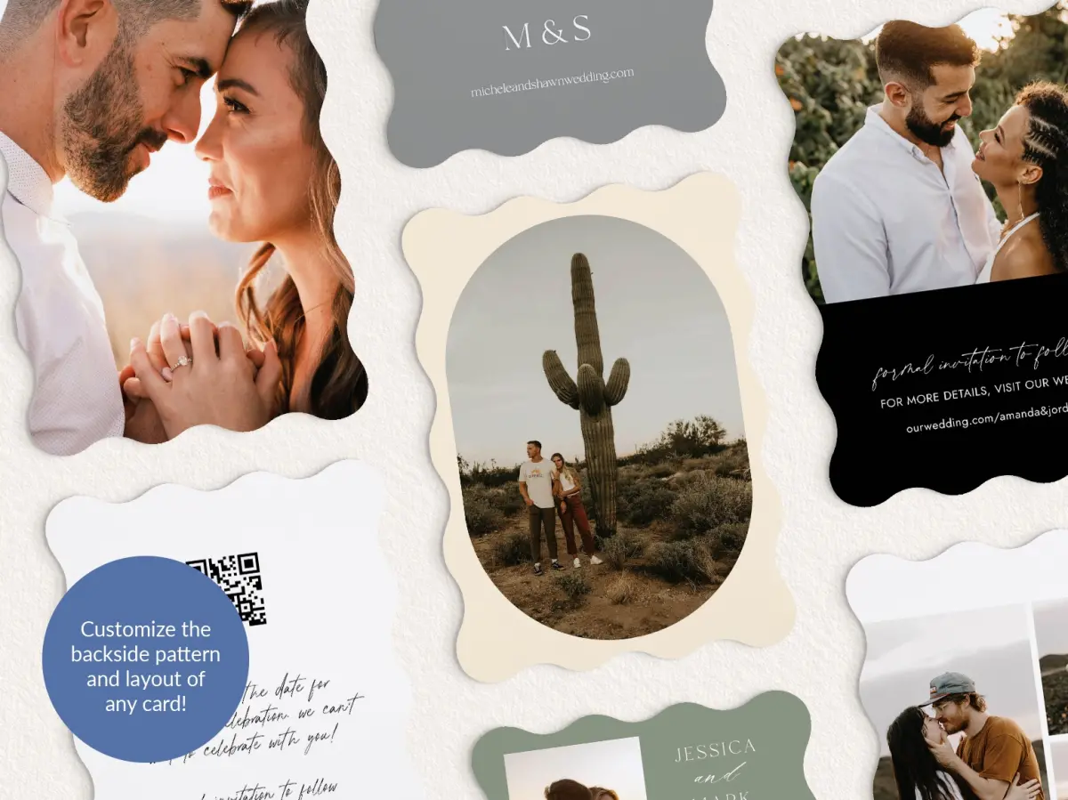 Back of Save the Date Card