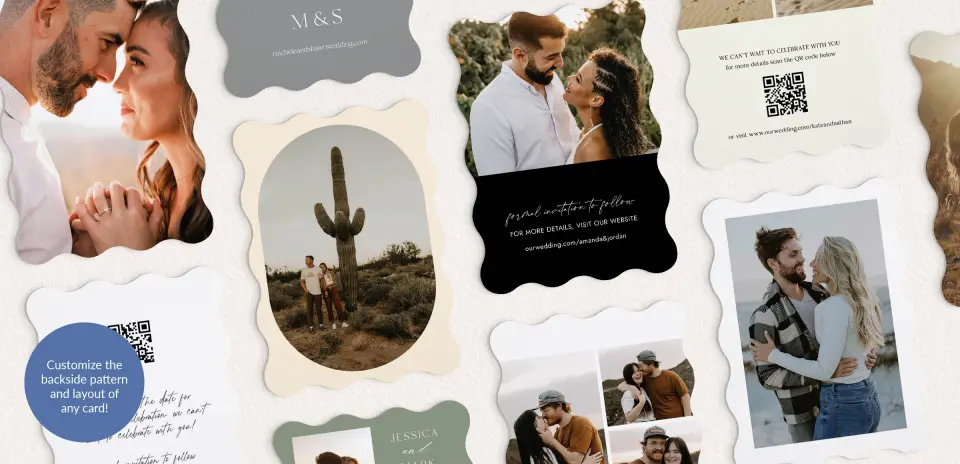 Back of Save the Date Card