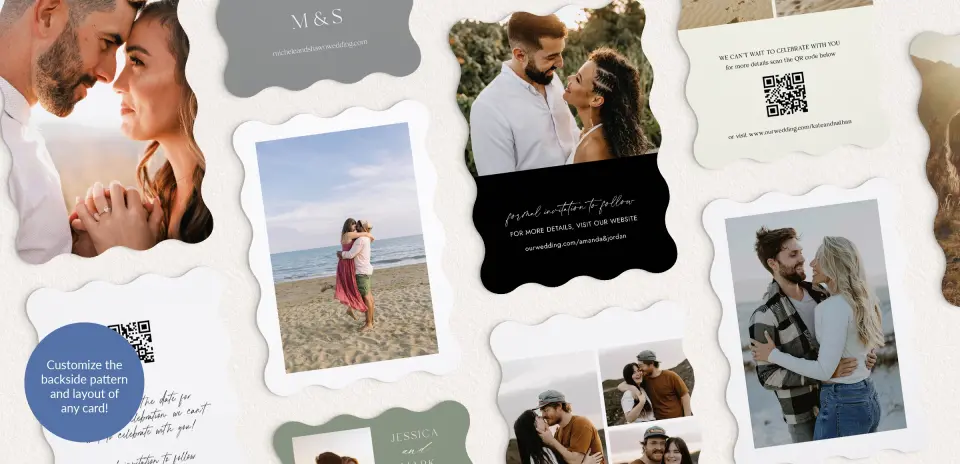 Back of Save the Date Card