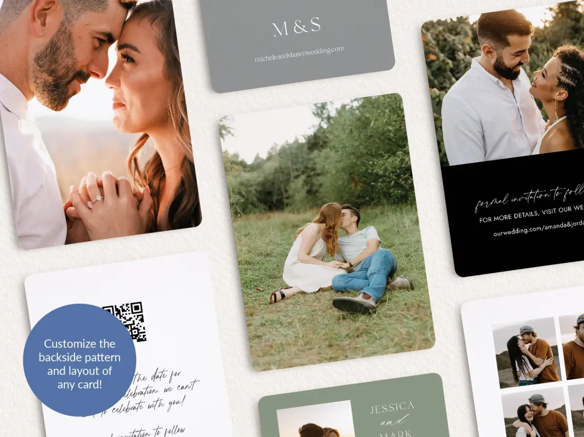 Back of Save the Date Card