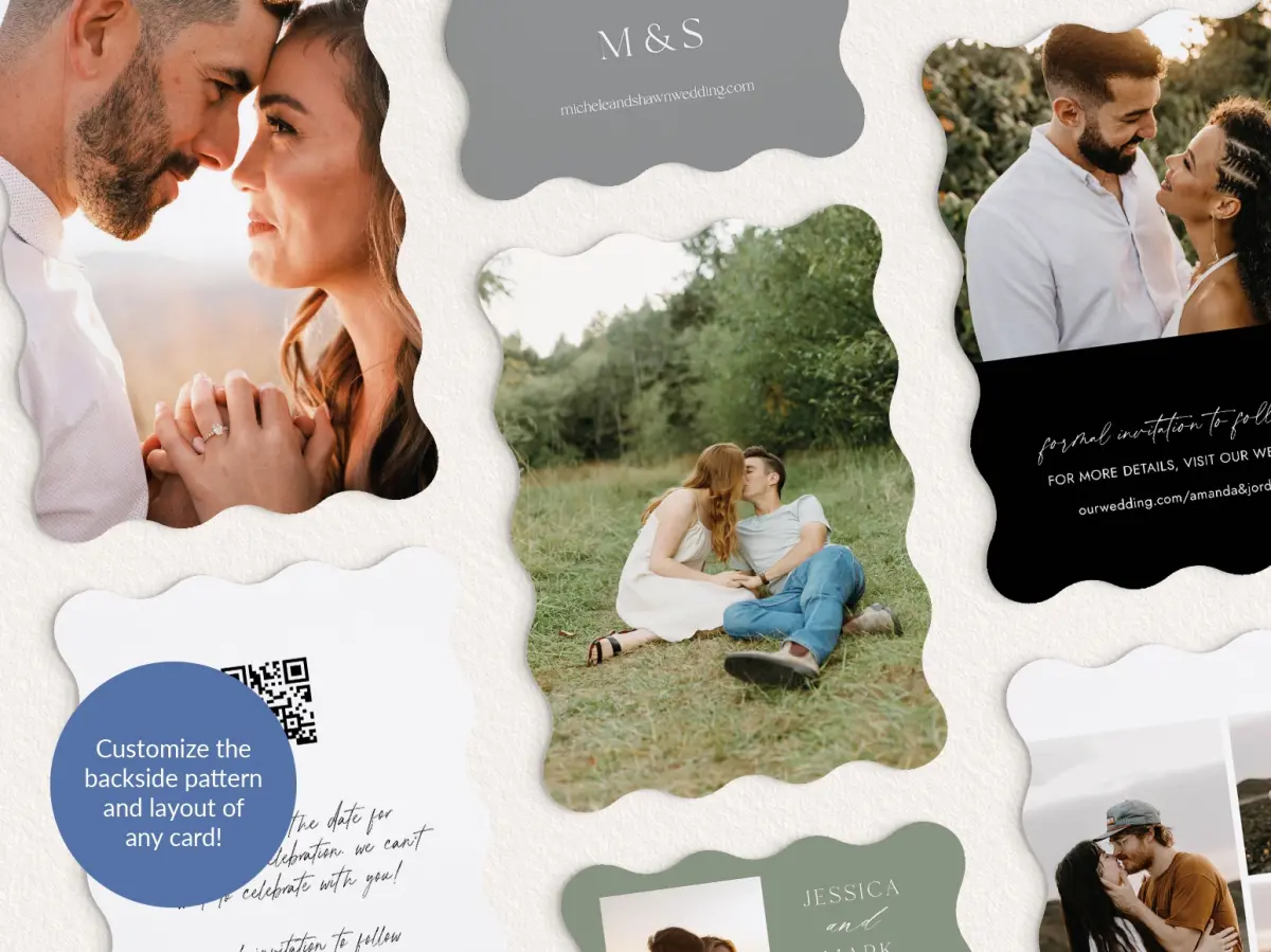 Back of Save the Date Card