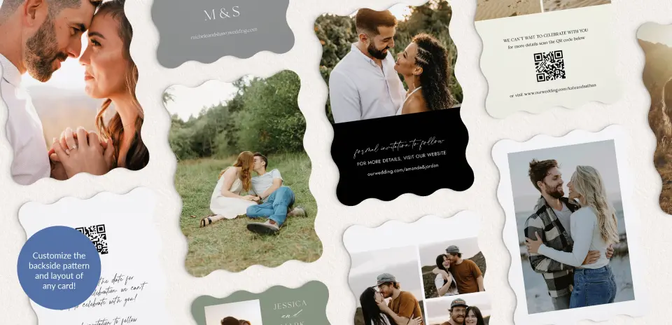 Back of Save the Date Card