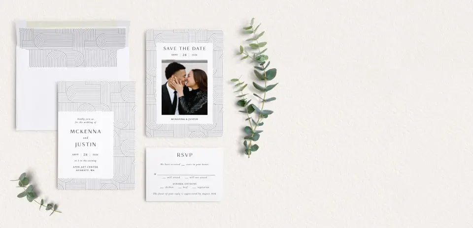 Front of Save the Date Card