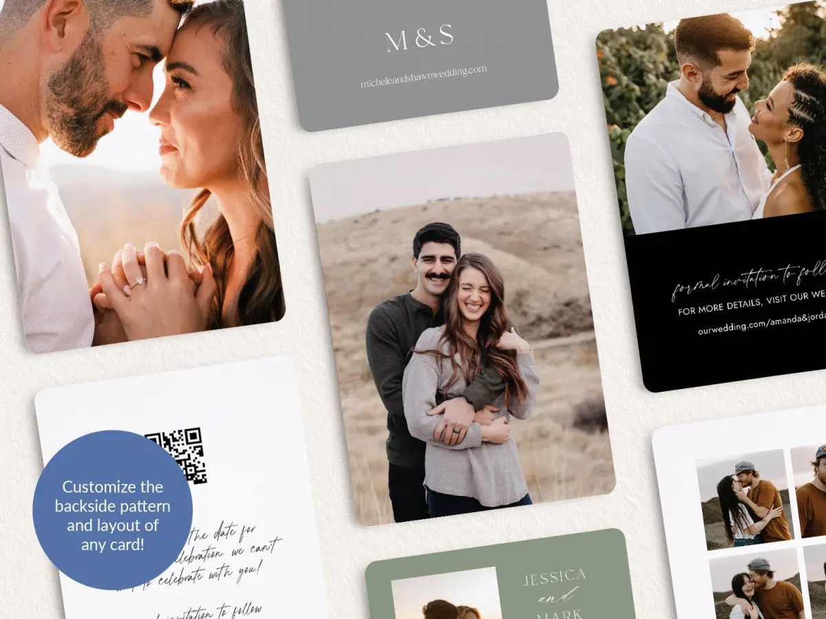 Back of Save the Date Card