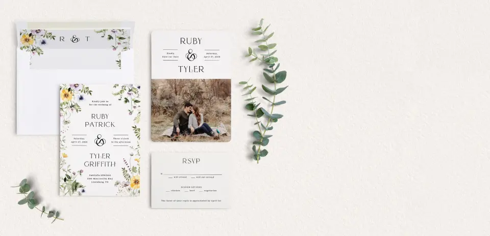Front of Save the Date Card