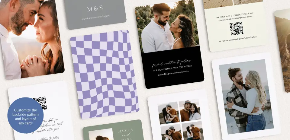 Back of Save the Date Card