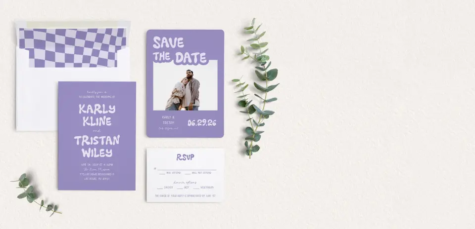 Front of Save the Date Card