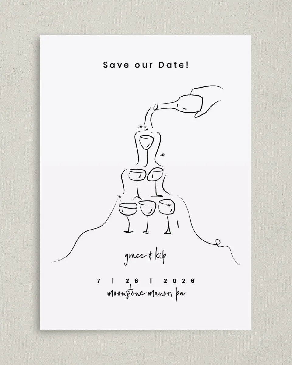 This is a 5" x 7" Christmas Card called Love Overflows printed in full color on Premium Smooth paper