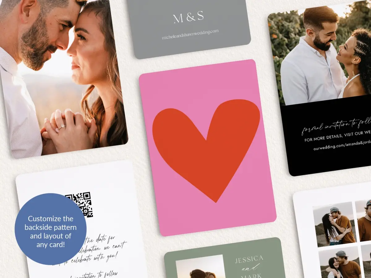 Back of Save the Date Card