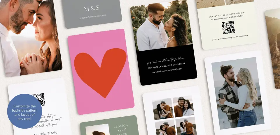 Back of Save the Date Card
