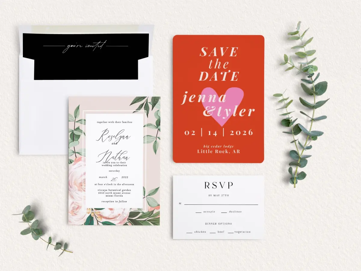 Front of Save the Date Card