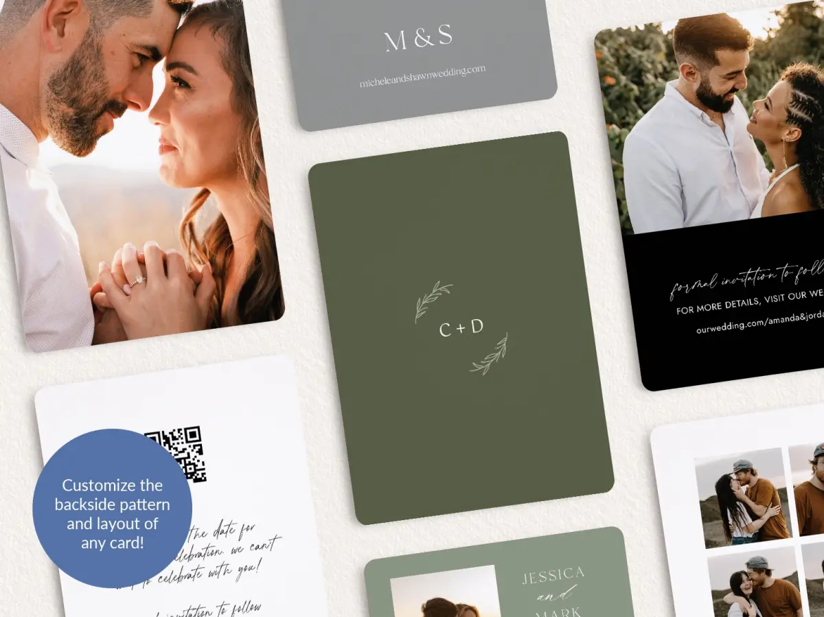 Back of Save the Date Card