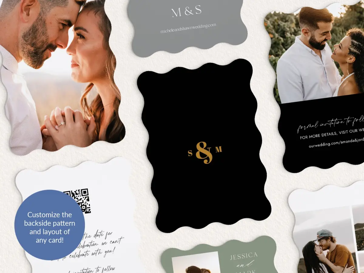 Back of Save the Date Card