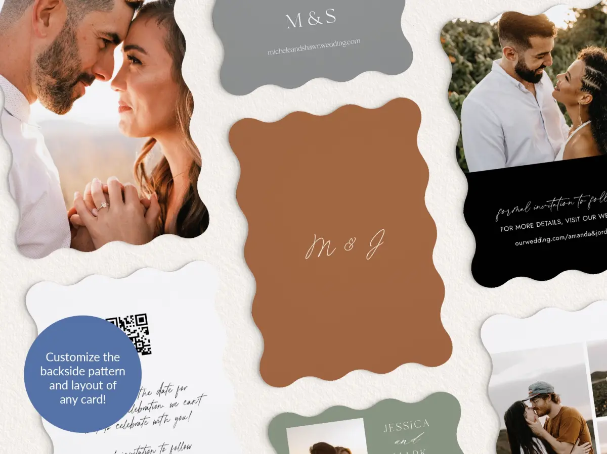Back of Save the Date Card
