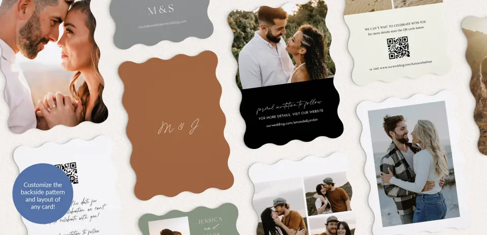 Back of Save the Date Card