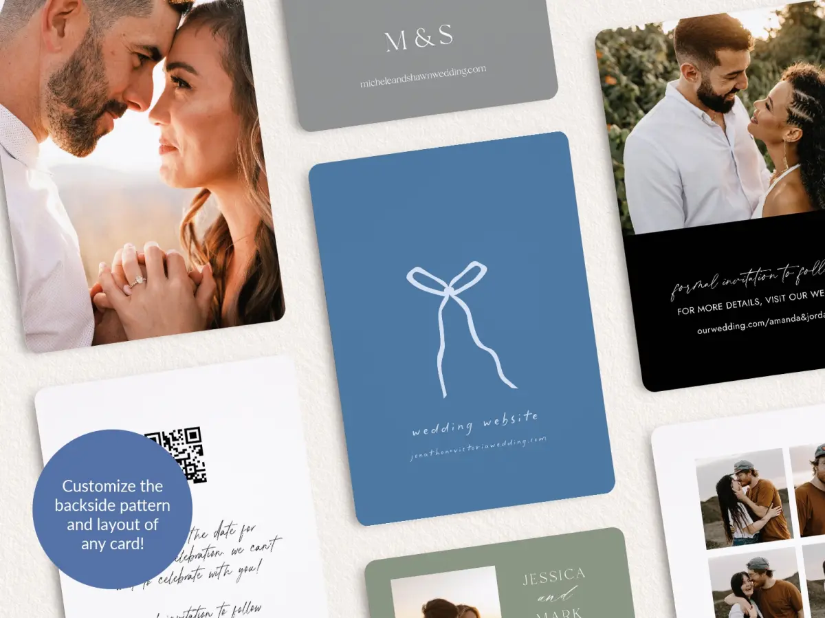 Back of Save the Date Card