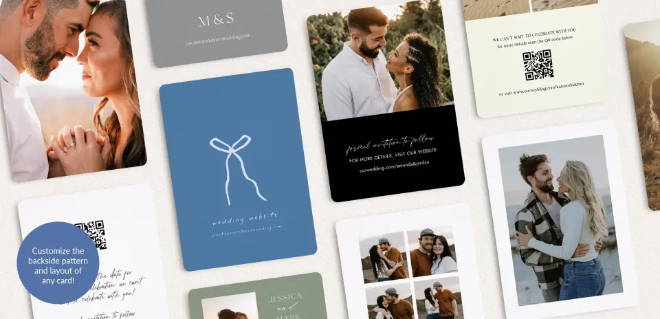 Back of Save the Date Card