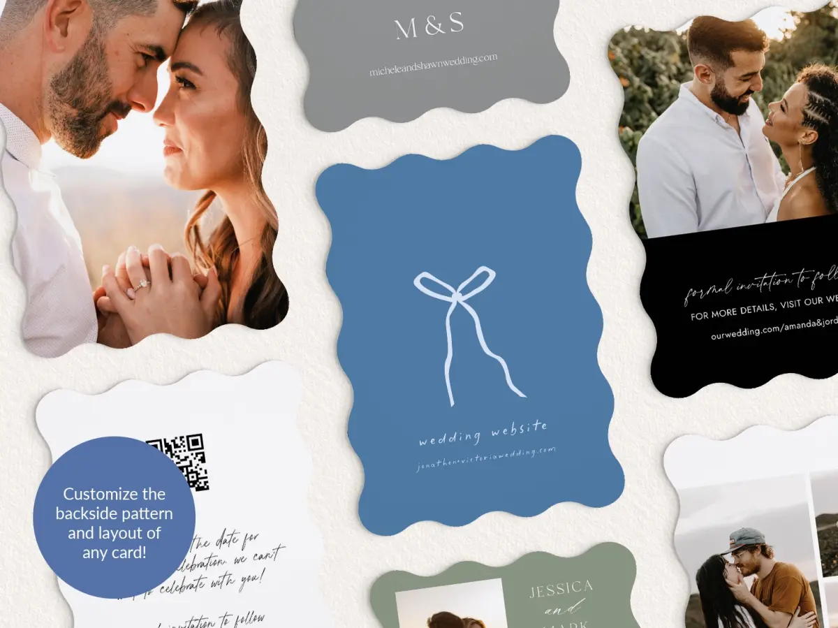 Back of Save the Date Card