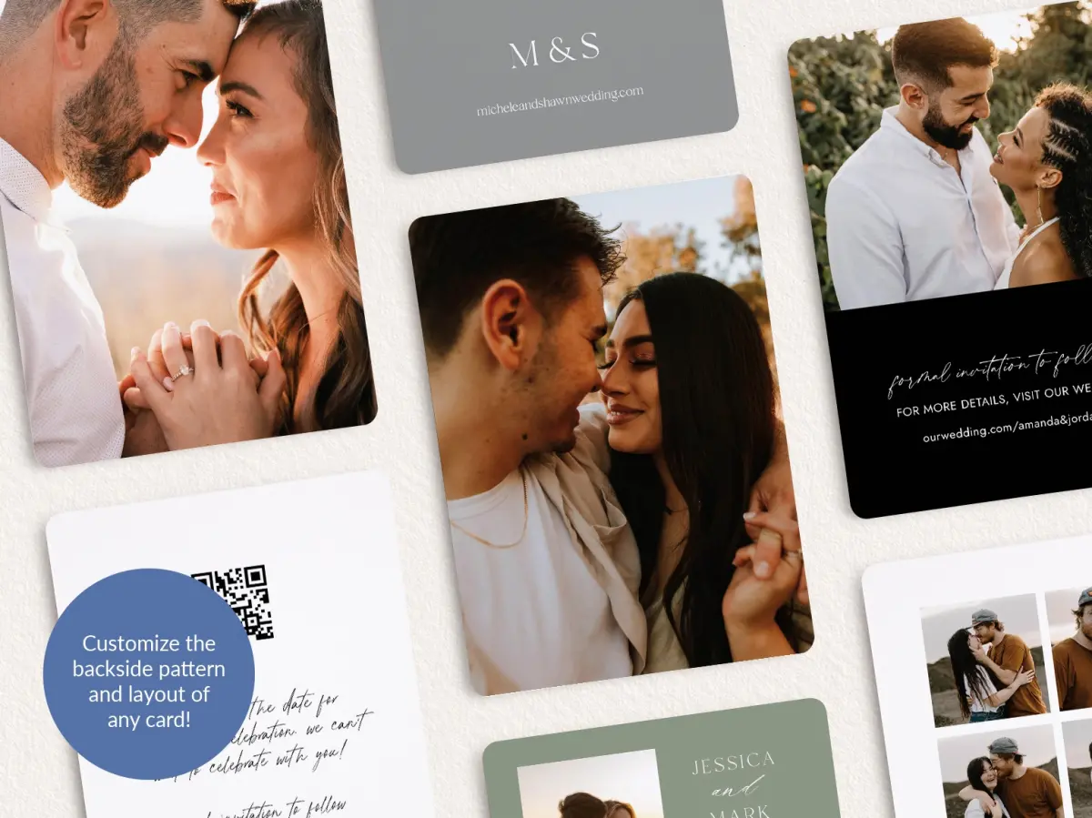 Back of Save the Date Card