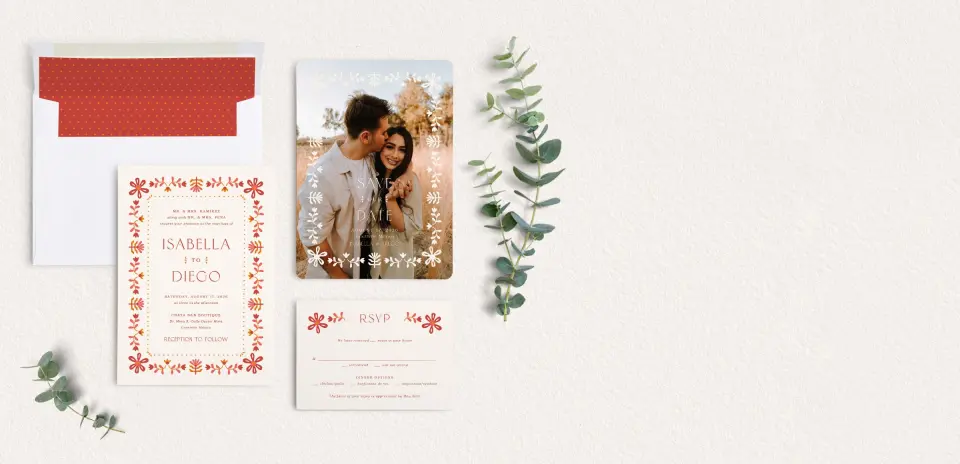Front of Save the Date Card