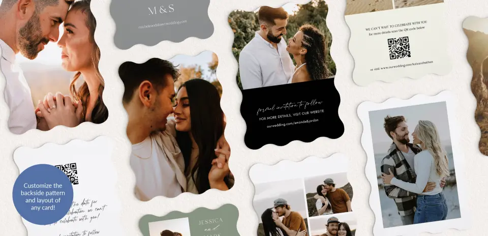 Back of Save the Date Card