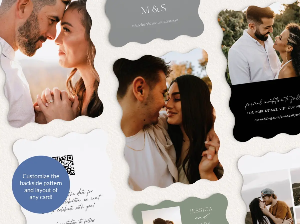 Back of Save the Date Card