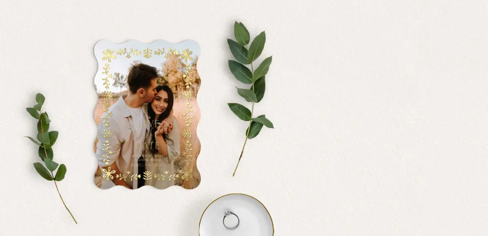 Save the Date Card with Optional Guest Addressing Service