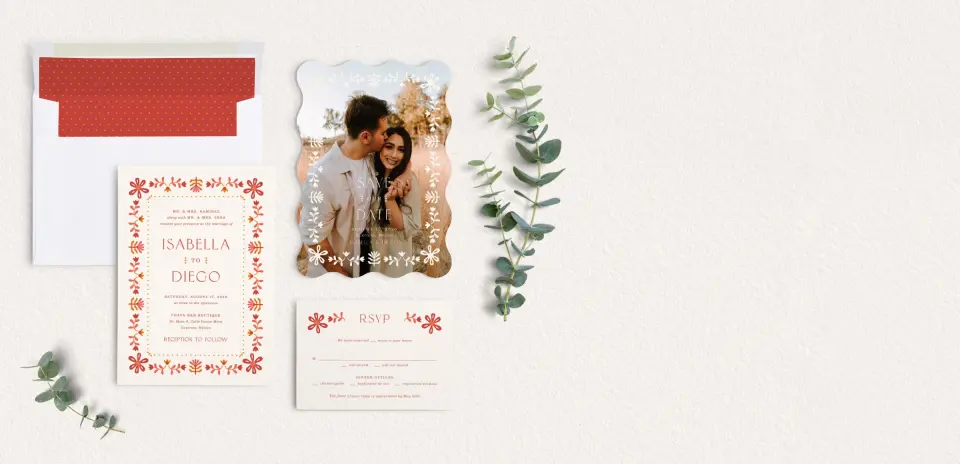 Front of Save the Date Card