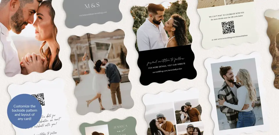 Back of Save the Date Card