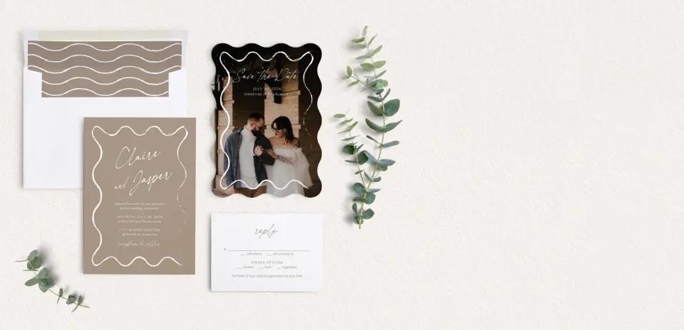 Front of Save the Date Card